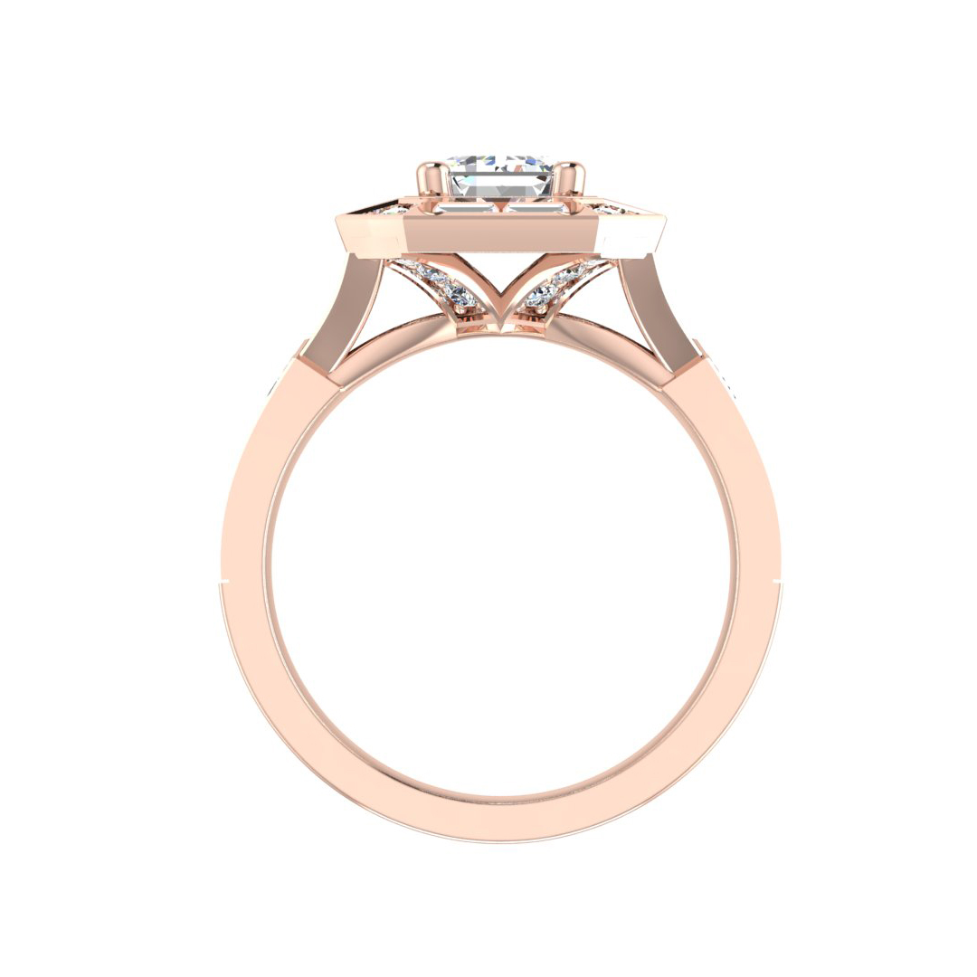 Elle Halo Engagement Ring